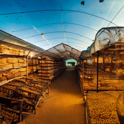 Firefly commercial insect farm in a hut 34245