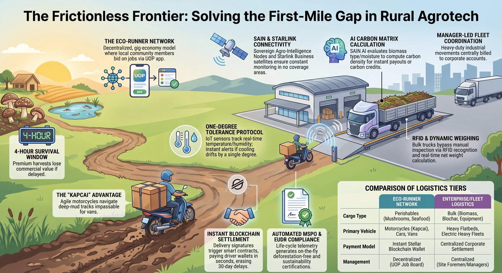Solving Rural First-Mile Logistics